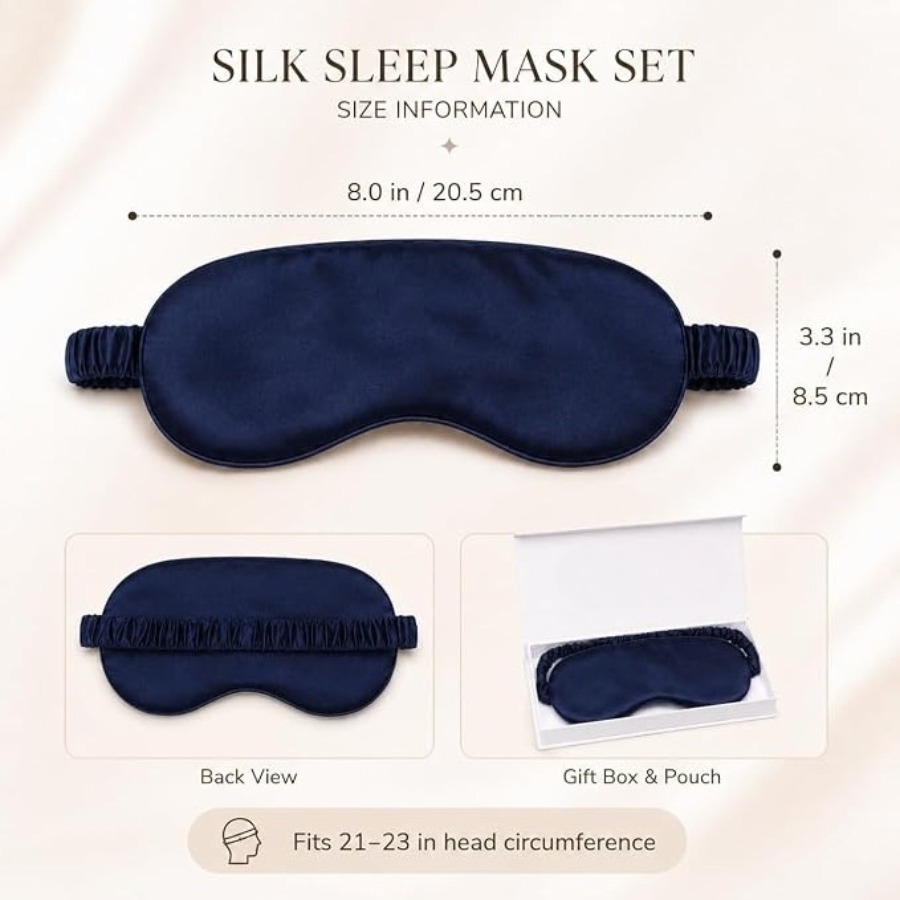 Silk Sleep Mask Light Blocking - đánh giá và giá Luxury Skincare Anti Aging
