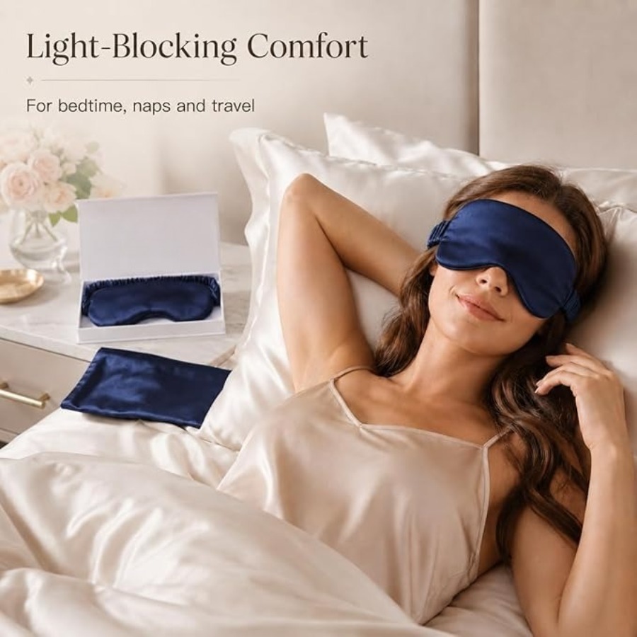 Silk Sleep Mask Light Blocking - đánh giá và giá Luxury Skincare Anti Aging