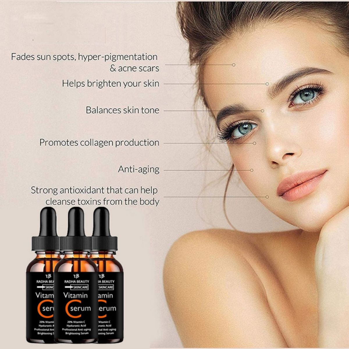 Vitamin C serum Face Serum Lon - đánh giá và giá Growth Factor Serum