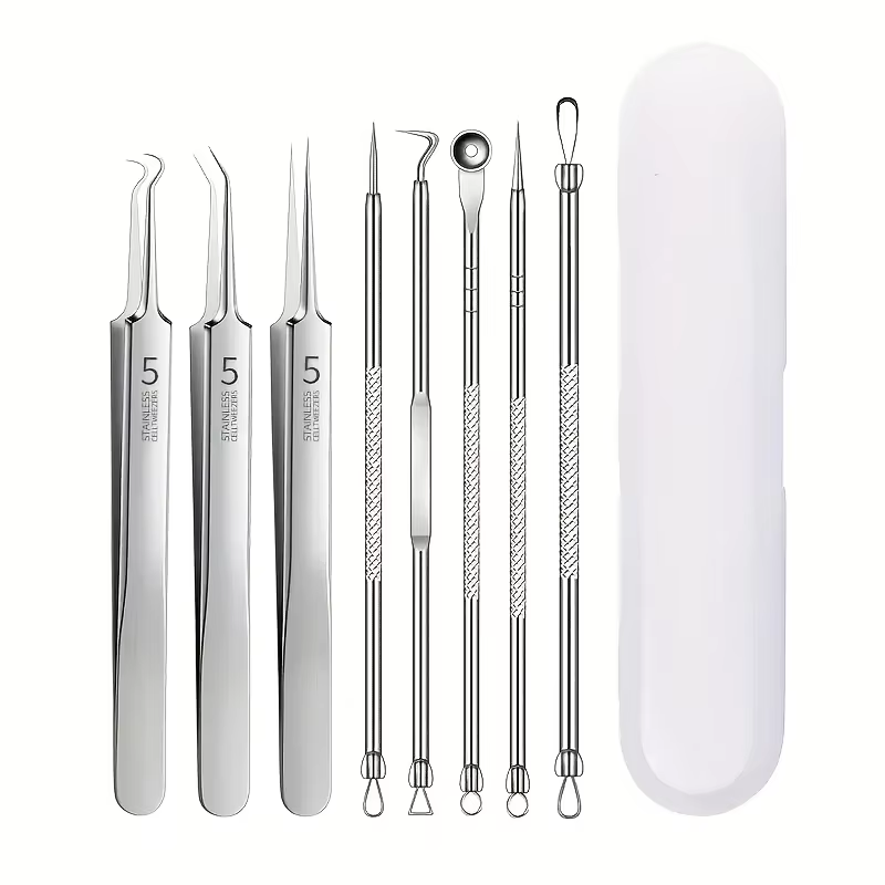 8 Pcs Blackhead Remover Kit –  - đánh giá và giá Luxury Skincare Acne