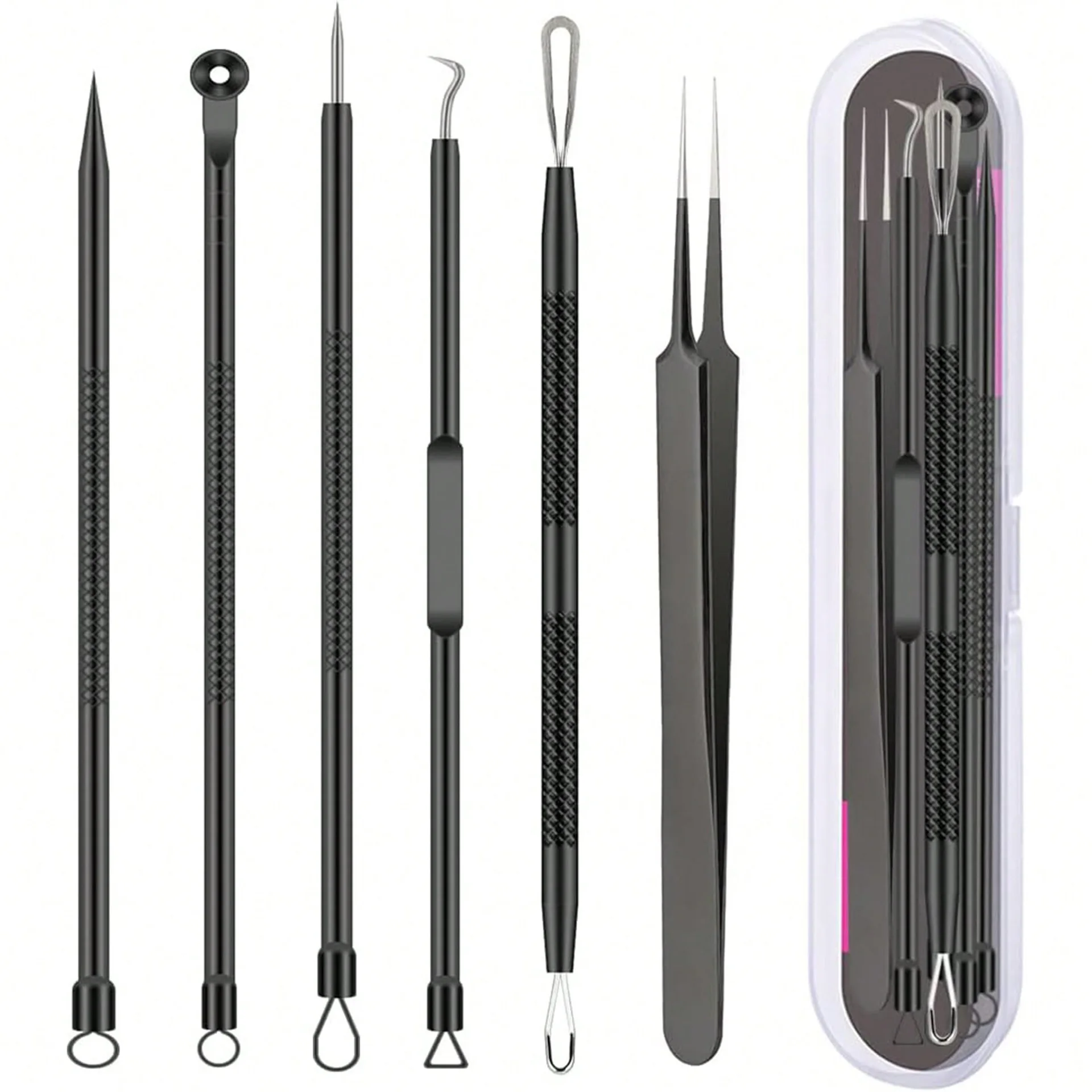 6PCS Pimple Removal Tool Black - đánh giá và giá Luxury Skincare Acne