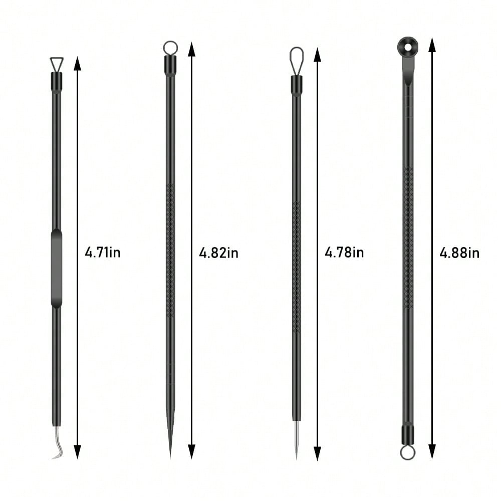 4-piece stainless steel comedo - đánh giá và giá Luxury Skincare Acne