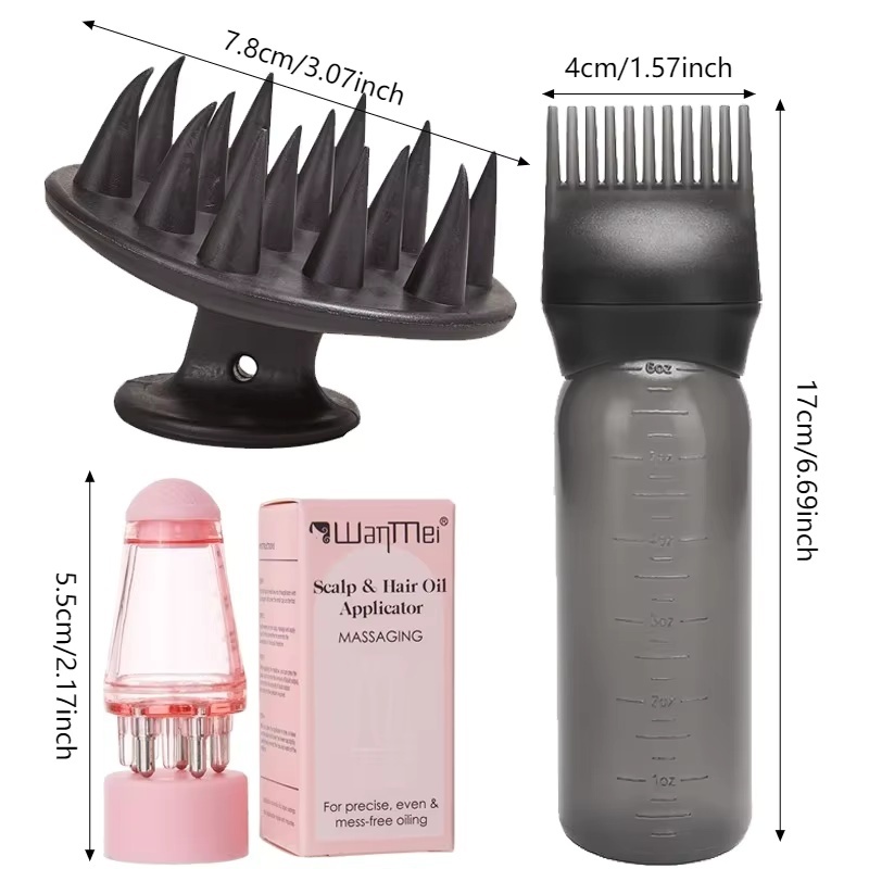 3Pcs Scalp Hair Oil Applicator - đánh giá và giá Growth Factor Serum