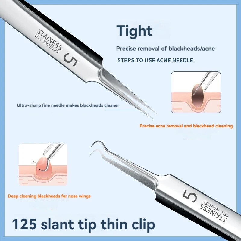 7pcs Stainless Steel Splinter  - đánh giá và giá Luxury Skincare Acne